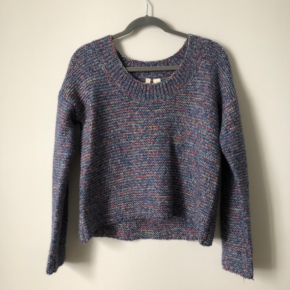Anthropologie Rainbow Speckled Sweater